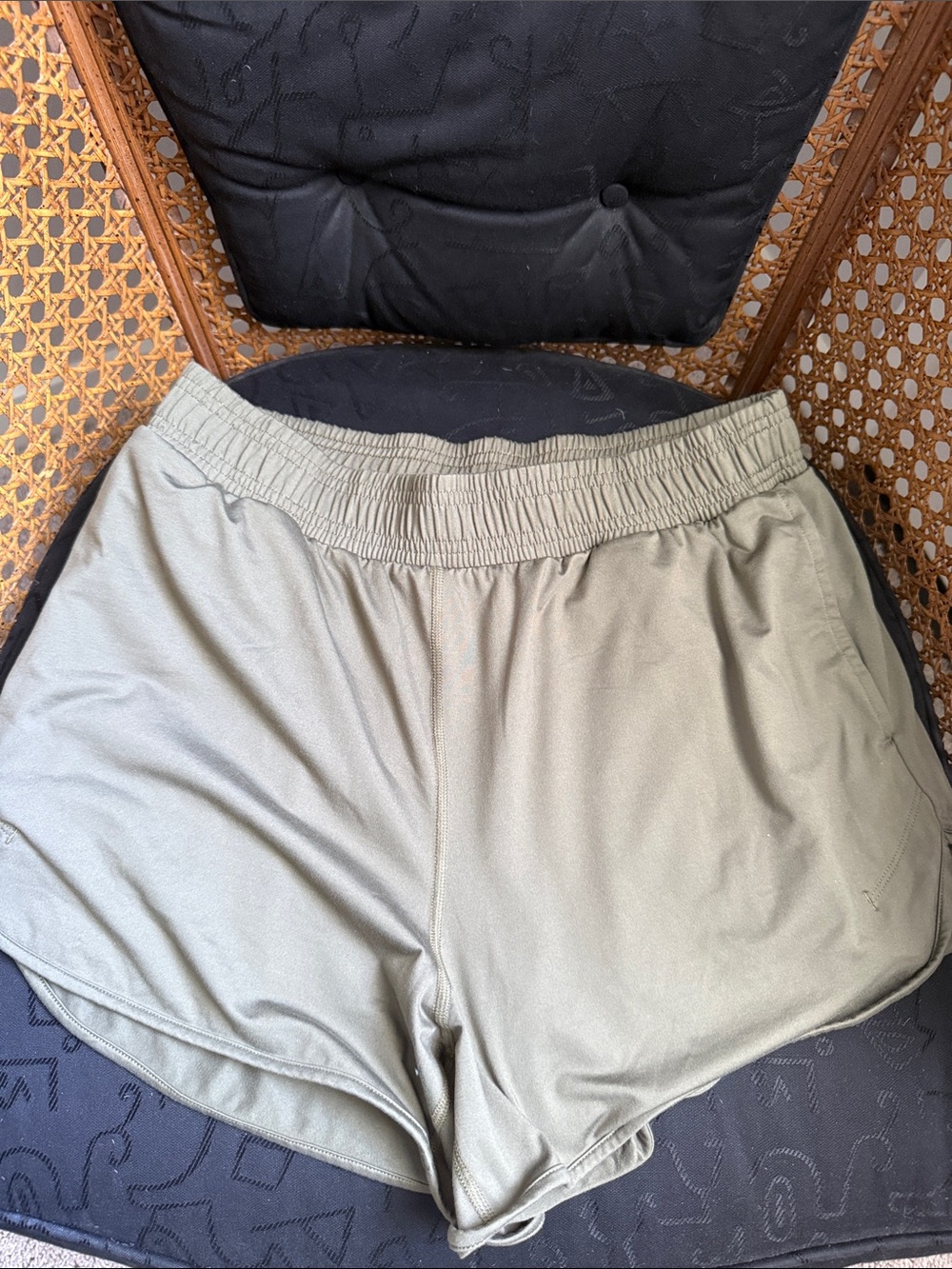 All in Motion Women's Athletic Pull-On Shorts in Olive Green
